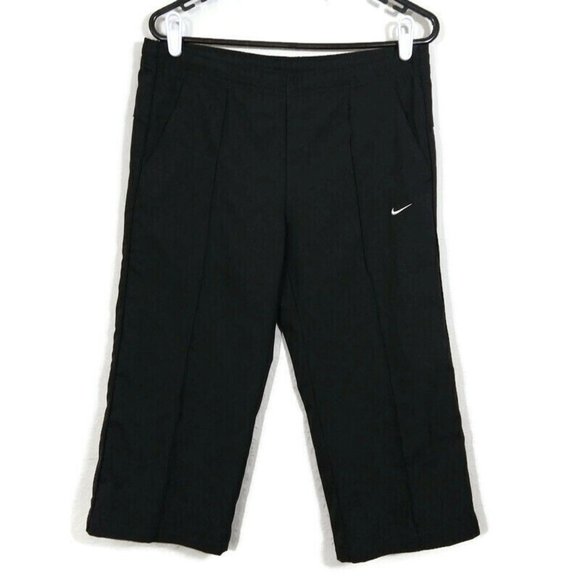 Nike Dri-FIT Womens Training Capri Pants Athletic Open Hem Sweatpants Sz S (32") - Picture 1 of 8